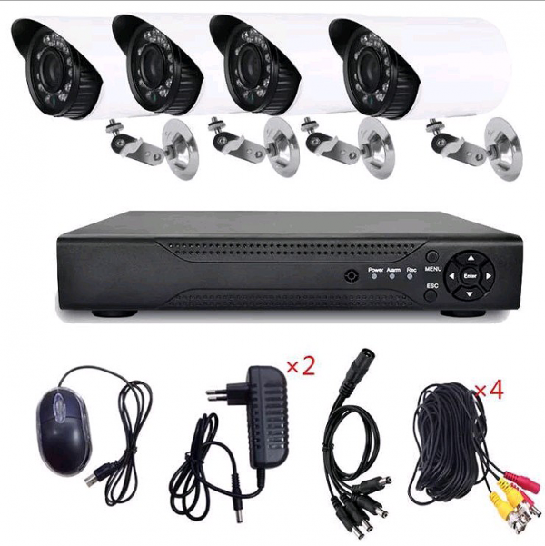 (Με 2 Χρόνια Εγγύηση) Πλήρες Έγχρωμο Σετ CCTV Εποπτείας και Καταγραφής με 4 Κάμερες Ασφαλείας (Αδιάβροχες , Εξωτερικού Χώρου , 1080p Full HD, Νυχτερινή Λήψη) Και με Σκληρό Δίσκο Για Αποθηκευτικό Χώρο Western Digital + Δωρεάν APP Χωρίς Συνδρομές και Κρυφές Χρεώσεις! - Image 3