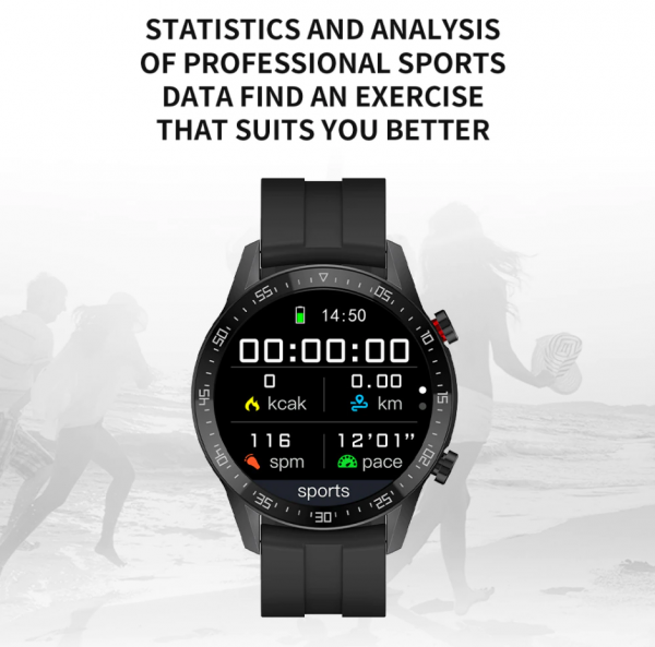 (SK7) Με Διπλό Λουράκι Smartwatch & Tracker Με Υποστήριξη Κλήσης Και Μετρήσεις Για: Θερμίδες, Παλμοί, Βήματα, Απόσταση Σε Χλμ, Οξυγόνο Αίματος, Πίεση , Έλεγχο Κάμερας & Σύνδεση Σε APP Android & IPhone (Μαύρο) - Image 7