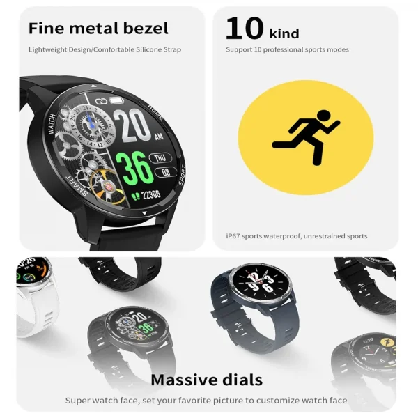 ΠΡΟΣΦΟΡΑ Smartwatch T5max Με Υποστήριξη Κλήσης Και Μετρήσεις Για: Θερμίδες, Παλμοί, Βήματα, Απόσταση Σε Χλμ, Οξυγόνο Αίματος, Πίεση , Έλεγχο Κάμερας & Σύνδεση Με APP ΣΤΑ  ΕΛΛΗΝΙΚΑ Android & IPhone - Image 5