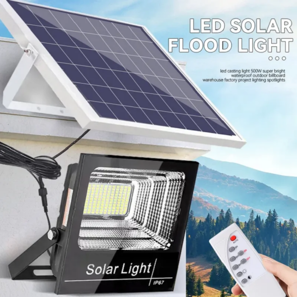 ΠΡΟΣΦΟΡΑ! Αδιάβροχο Φωτιστικό Solar Panel Light 60 Watt, Ιδανικό Για Μεγάλες Αυλές, Κήπους, Αθλητικά Κέντρα Και Επαγγελματικούς Χώρους. - Image 3