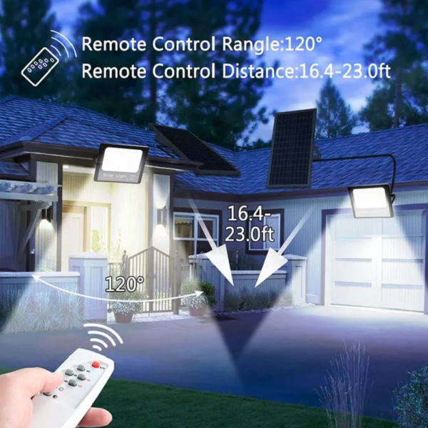 ΠΡΟΣΦΟΡΑ! Αδιάβροχο Φωτιστικό Solar Panel Light 60 Watt, Ιδανικό Για Μεγάλες Αυλές, Κήπους, Αθλητικά Κέντρα Και Επαγγελματικούς Χώρους. - Image 4
