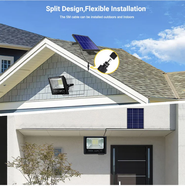 ΠΡΟΣΦΟΡΑ! Αδιάβροχο Φωτιστικό Solar Panel Light 60 Watt, Ιδανικό Για Μεγάλες Αυλές, Κήπους, Αθλητικά Κέντρα Και Επαγγελματικούς Χώρους. - Image 7